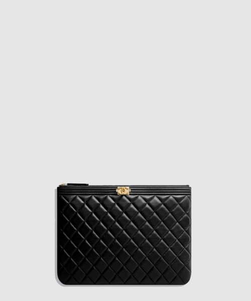 [CHANEL-샤넬]보이 클러치 미듐 A84406