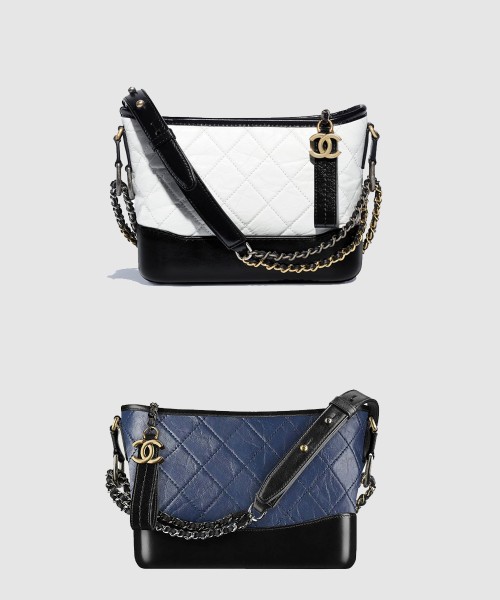 [CHANEL-샤넬]가브리엘 호보백 스몰 투톤 A91810