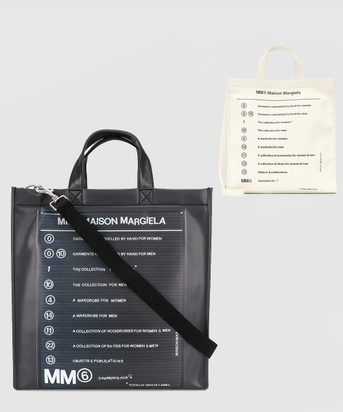 [MARGIELA-마르지엘라]프린트 PVC 토트백