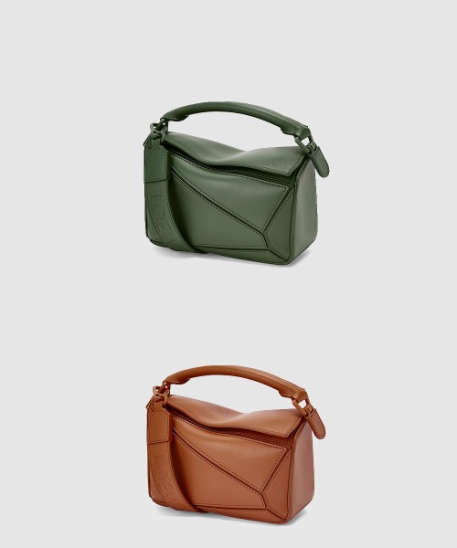 [LOEWE-로에베]퍼즐백 새틴 카프스킨 미니