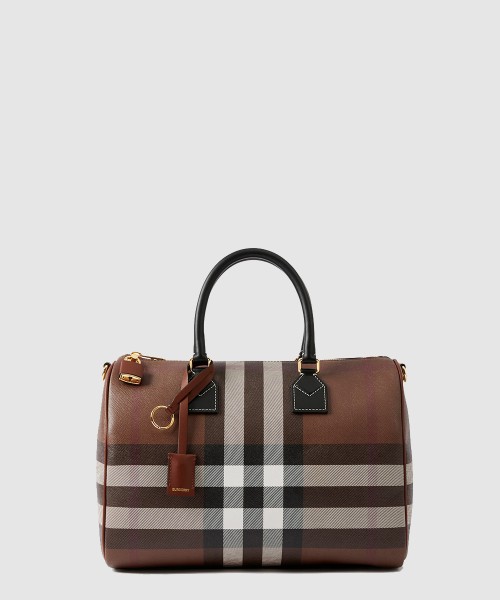 [BURBERRY-버버리]체크 볼링백 미듐 80523481