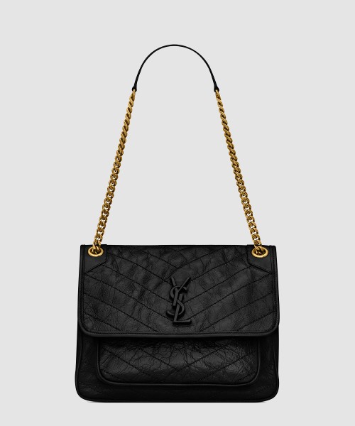 [SAINT LAURENT-생로랑]크링클 니키백 미듐 633158