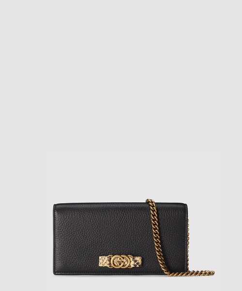 [GUCCI-구찌]인터로킹 G 파이톤 보우 WOC 746056