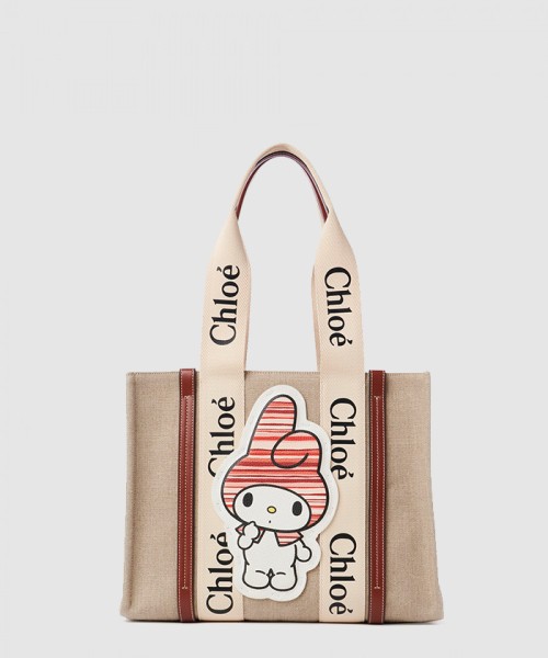 [CHLOE-끌로에]우디 토트백 미듐 SS383