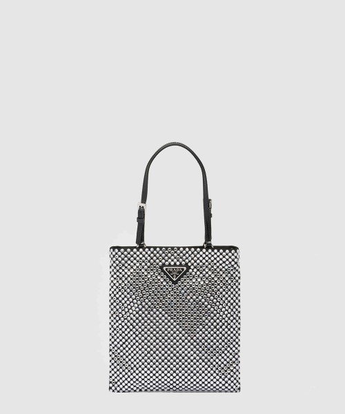 [PRADA-프라다]크리스탈 새틴 핸드백 1BA253