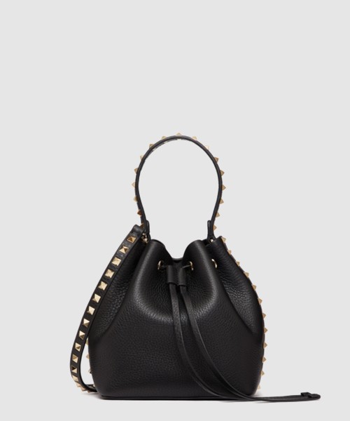 [VALENTINO-발렌티노]락스터드 가죽 버킷백