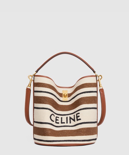 [CELINE-셀린느]자카르 스트라이프 버킷백 195572