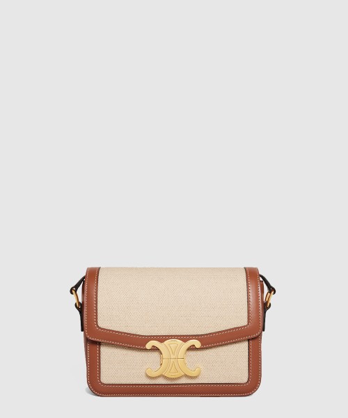 [CELINE-셀린느]패브릭과 소가죽 클러치 188882