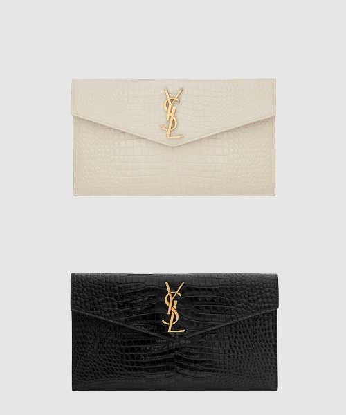 [SAINT LAURENT-생로랑]업타운 클러치 크로커 565739