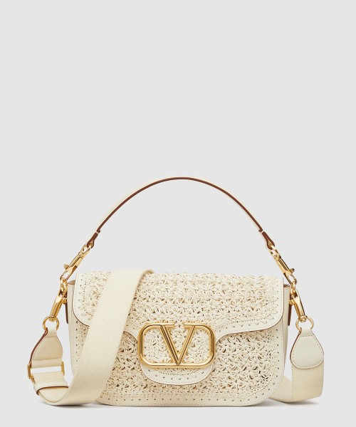 [VALENTINO-발렌티노]우븐 가죽 숄더백