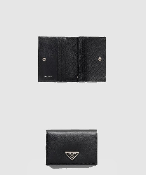 [PRADA-프라다]사피아노 트라이앵글 로고 반지갑 1MV021