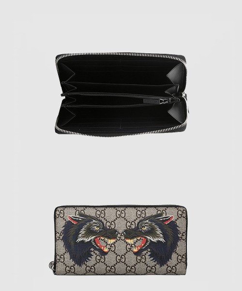 [GUCCI-구찌]울프헤드 지퍼 장지갑 451273
