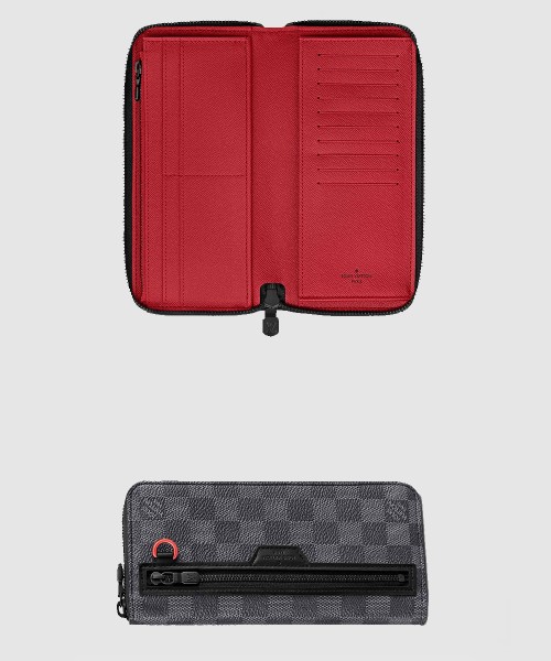 [LOUIS VUITTON-루이비통]Damier Graphite Utility 지퍼 지갑 N60355