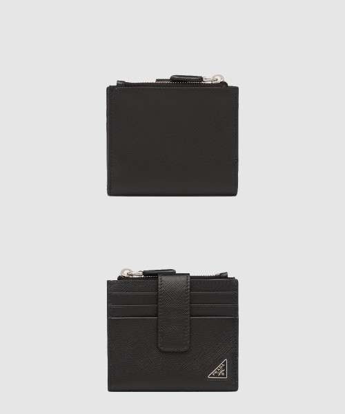 [PRADA-프라다]사피아노 및 가죽 카드 홀더 2MC066