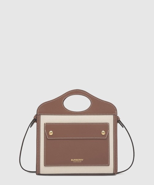 [BURBERRY-버버리]미니 투톤 크로스백 8052898