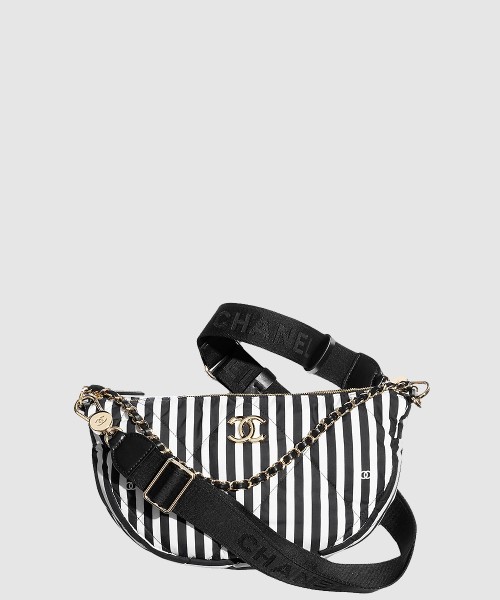 [CHANEL-샤넬]라지 호보백 프린티드 패브릭 AS4698