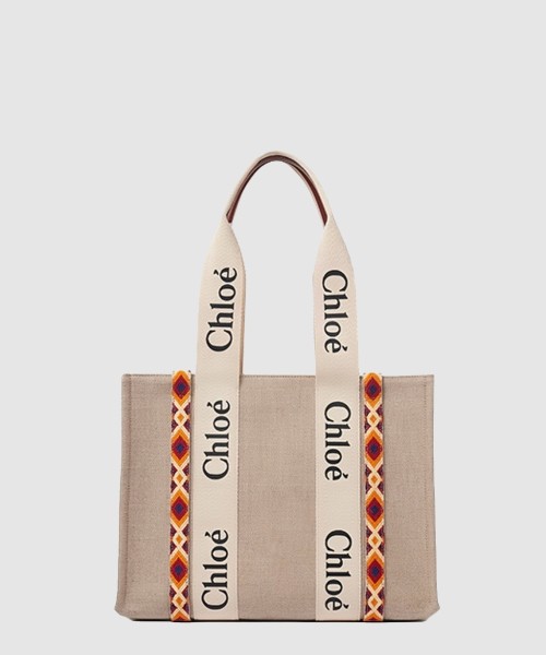 [CHLOE-끌로에]미듐 퀼팅자수 토트백 SS383