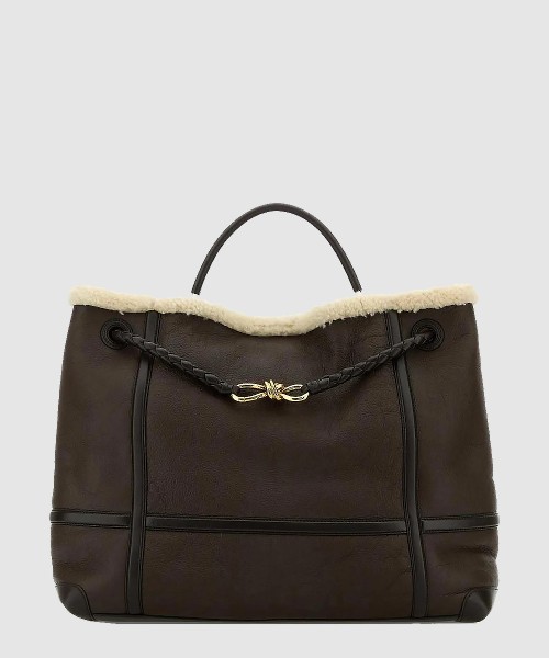 [BOTTEGA-보테가베네타]안디아모 시어링 레더 라지 토트백 806085