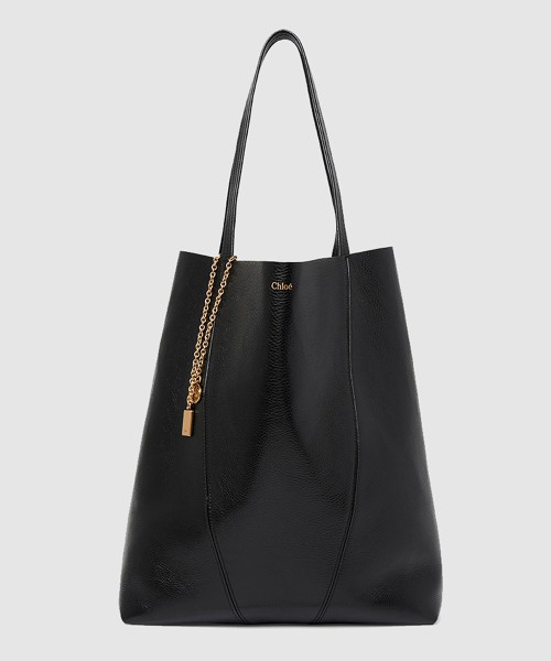 [CHLOE-끌로에]그레인드 가죽 라지 Chloé Spin 토트백 SS810