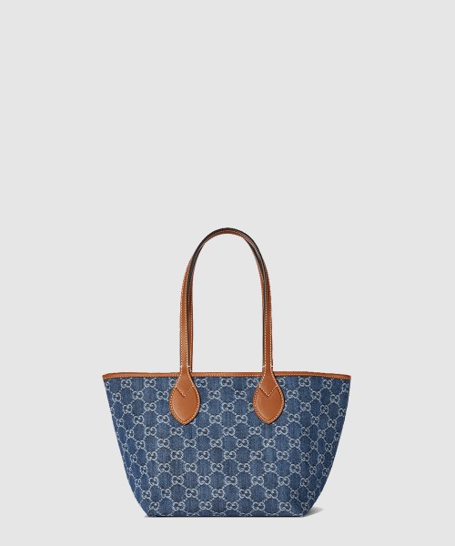 [GUCCI-구찌]미디엄 토트백 블루 데님 820496