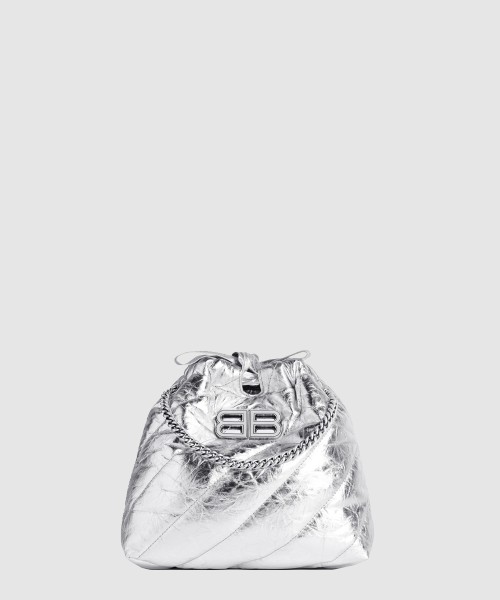 [BALENCIAGA-발렌시아가]크러쉬 XS 메탈라이즈드 퀼티드 토트백 781796