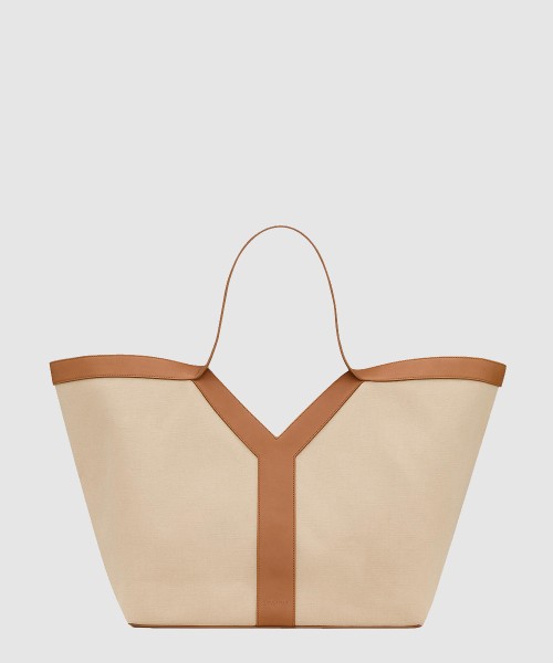 [SAINT LAURENT-생로랑]캔버스와 가죽 소재의 y 토트 817602