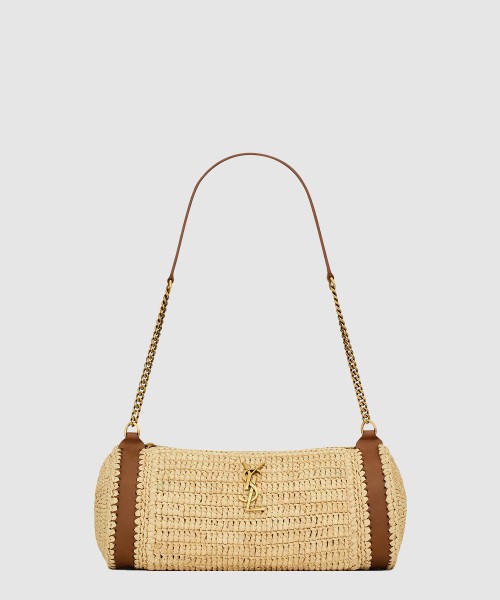 [SAINT LAURENT-생로랑]라피아 스몰 원통형백 744504