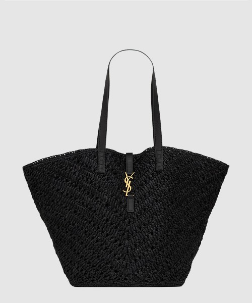 [SAINT LAURENT-생로랑]라피아 파니에 미디움 숄더백 740375