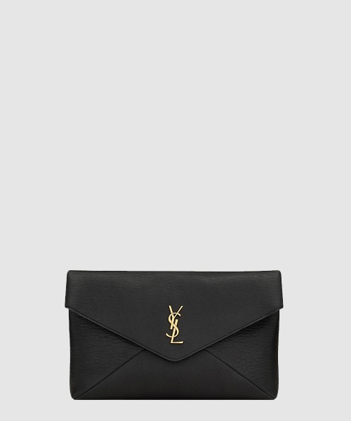 [SAINT LAURENT-생로랑]램스킨 소재의 cassandre 라지 envelope 파우치 769307