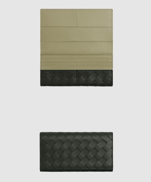 [BOTTEGA-보테가베네타]동전 지갑을 갖춘 인트레치아토 장지갑 749438