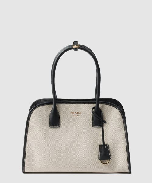 [PRADA-프라다]미디움 린넨 블렌드 가죽 1BG572