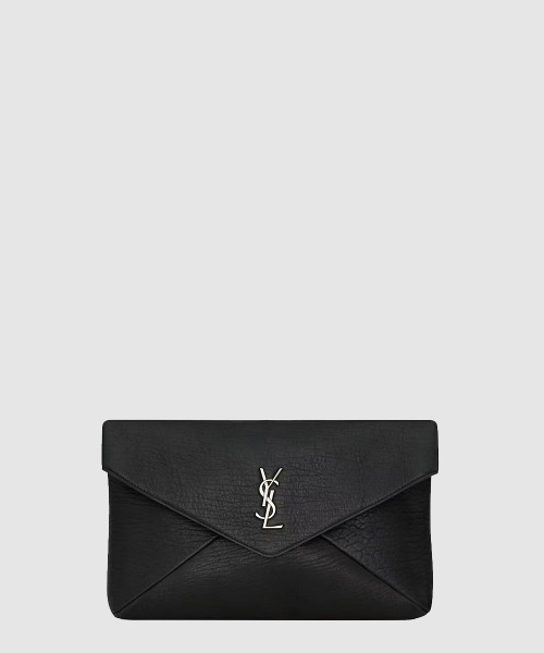 [SAINT LAURENT-생로랑]램스킨 소재의 cassandre 라지 envelope 파우치 769307
