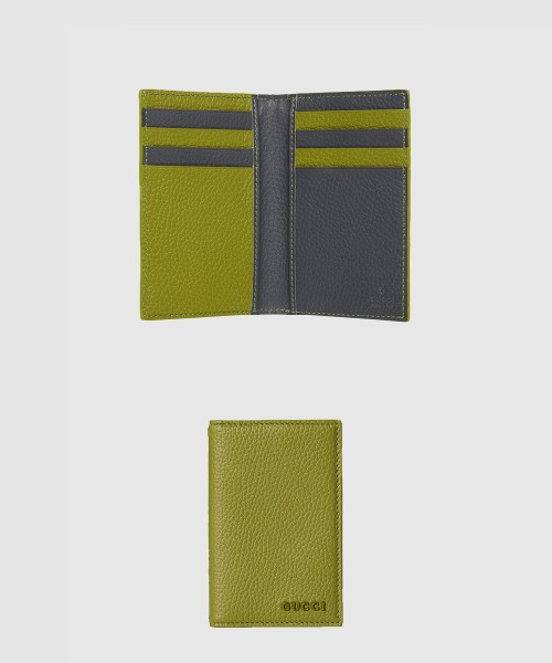 [GUCCI-구찌]내부 투톤 카드 지갑 817038