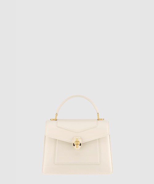 [BULGARI-불가리]서펜티 포에버 미디엄 탑 핸들백 송아지 가죽 294495