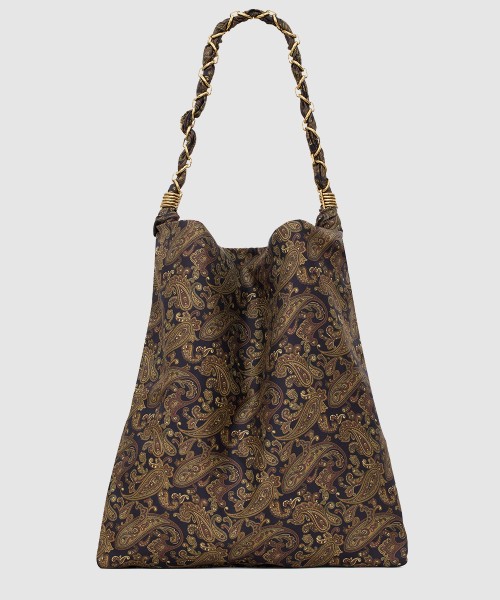 [SAINT LAURENT-생로랑]실크 트윌 소재의 amalia 834750