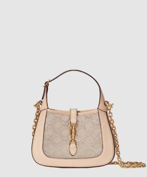 [GUCCI-구찌]재키 1961 크리스탈 미니 호보백 677027