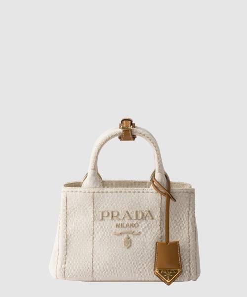 [PRADA-프라다]리넨 혼방 미니 핸드백 1BA038