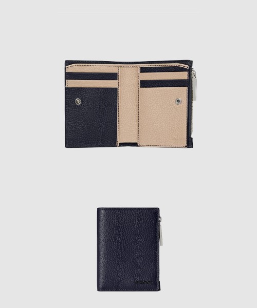 [GUCCI-구찌]로고 똑딱이 여밈 레더 동전 지갑 817021