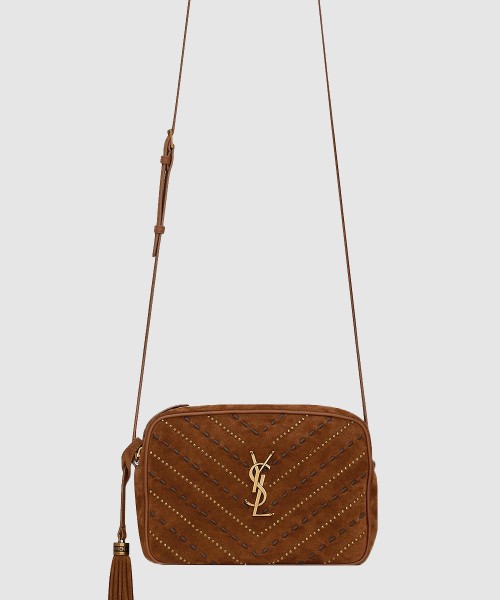 [SAINT LAURENT-생로랑]스웨이드 송아지 가죽 숄더백 612544