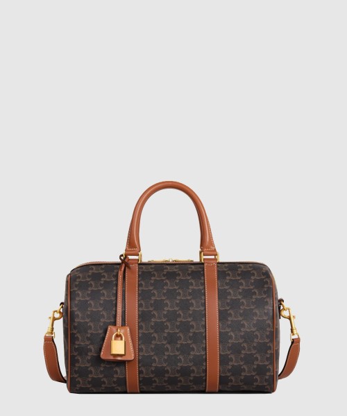 [CELINE-셀린느]트리옴프 캔버스 송아지 가죽 보스턴 백 119572