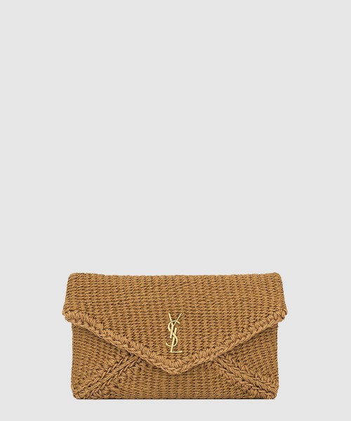 [SAINT LAURENT-생로랑]로프 소재 CASSANDRE 라지 엔벨로프 파우치 769307