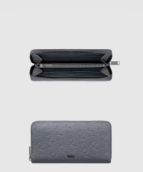 [DIOR-디올]가죽 지퍼 장지갑 2ESBC