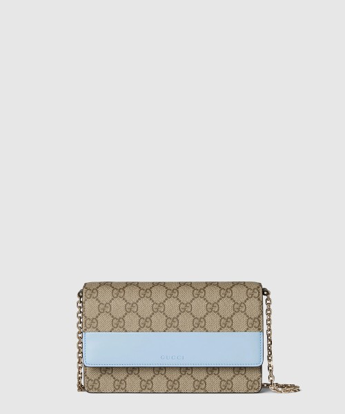 [GUCCI-구찌]GG 엠블럼 체인 지갑 838151