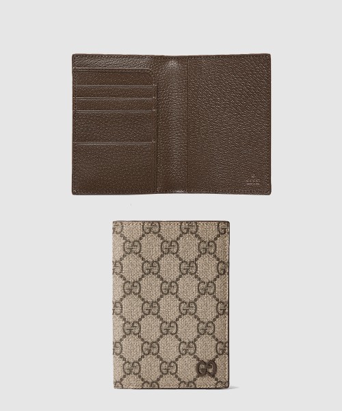 [GUCCI-구찌]브라운 내부 GG 여권 케이스 795229